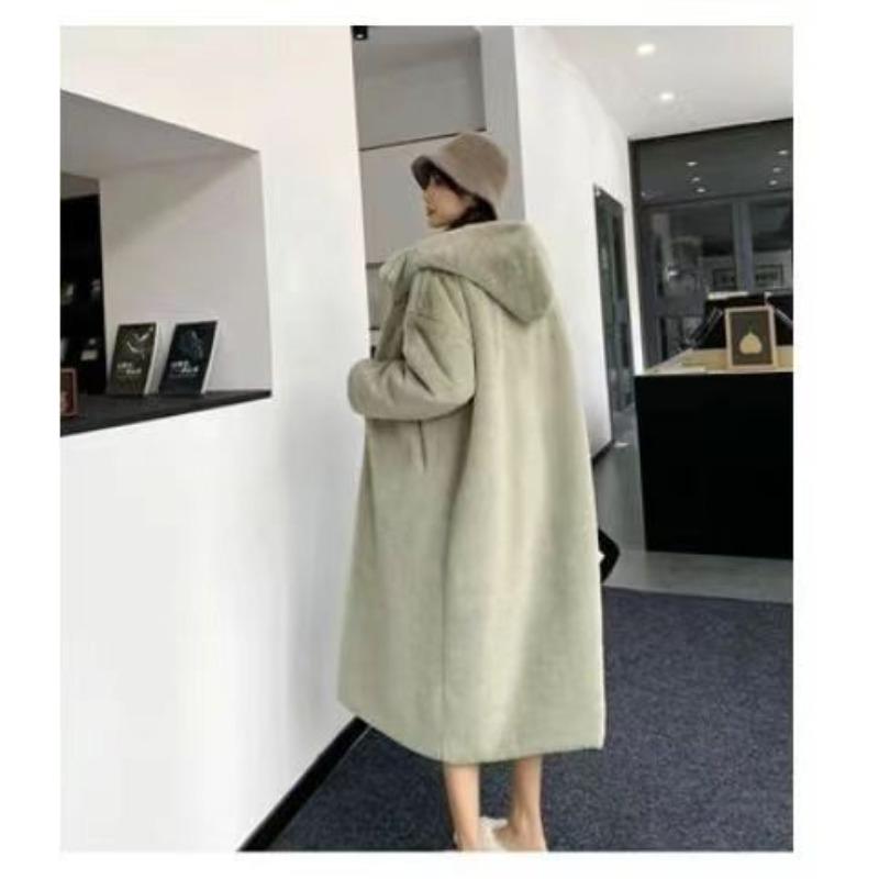 

Пальто из искусственного меха кролика рекс женское новое зимнее пальто из искусственного меха норки длинное большого размера легкое XXL