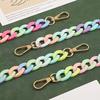 1PC Plastic Chain Female Mobile Phone Phone Case Acrylic Buckle Chain Macaron Color Lanyard Anti Loss And Anti Drop Multiple Sizes