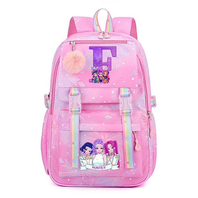 Kpop Demonunter Kids Backpack College Wind Large Capacity Student School Bag