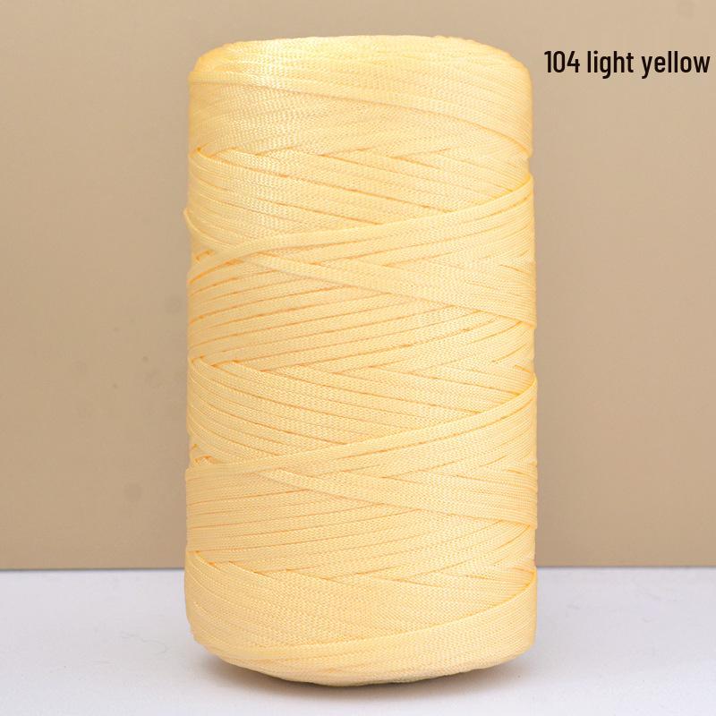 Hand-Woven Mercerized Cotton & Linen Ice Silk Yarn for DIY Crochet Bags, Hats, and Cushions