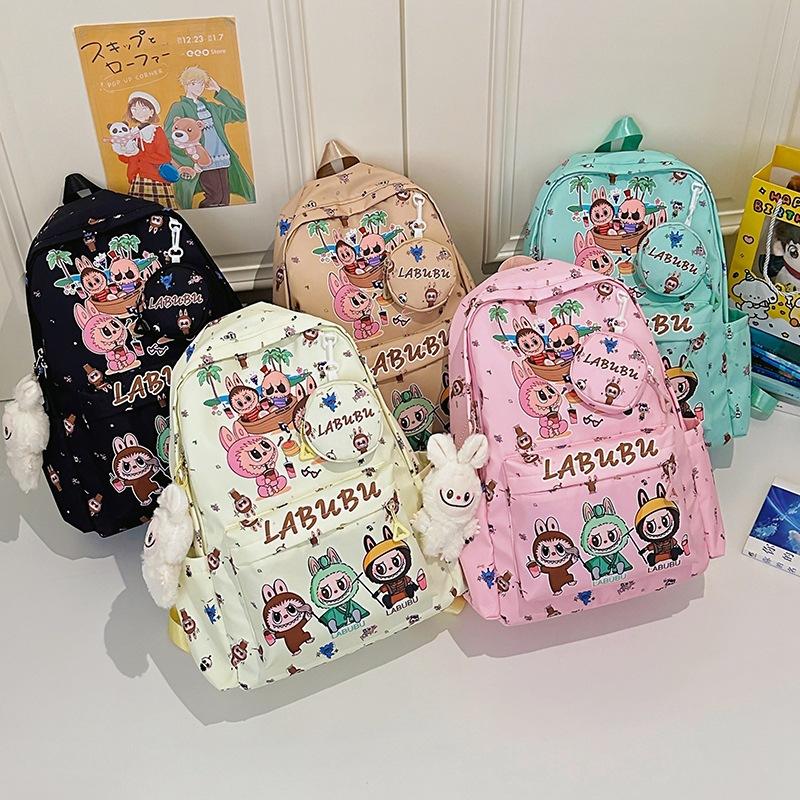 LABUBU Backpack School Student Backpack Backpack 