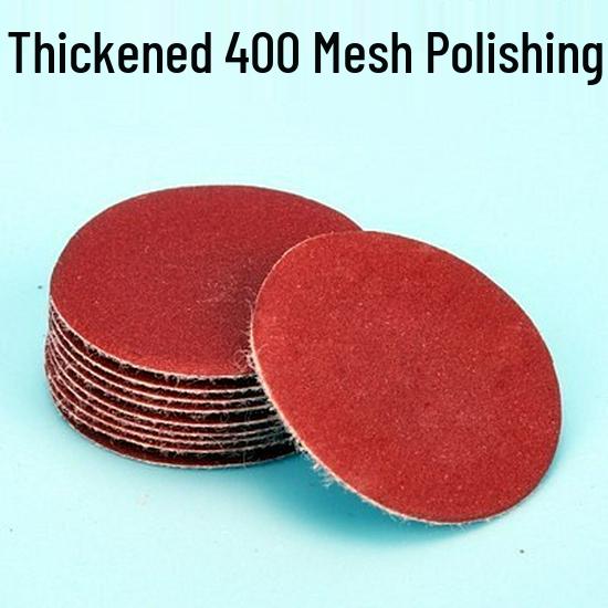 5-Inch Self-Adhesive Flocked Sandpaper Discs for Pneumatic Grinder - Perfect for Sanding, Polishing, and Woodworking Furniture.