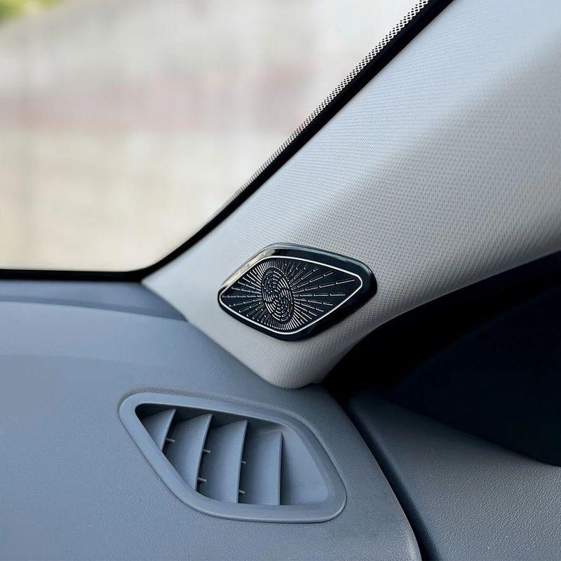 For Kia K4 2024 2025 2026 Black Silver Stainless Steel A-pillar Tweeter Speaker Cover Trim Interior Parts