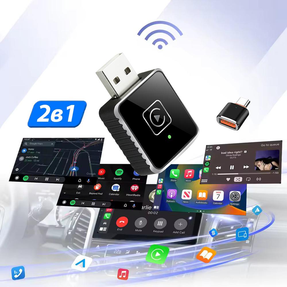 Adapter Wireless CarPlay Android Auto Adapter USB Dongle Smart Mini Box