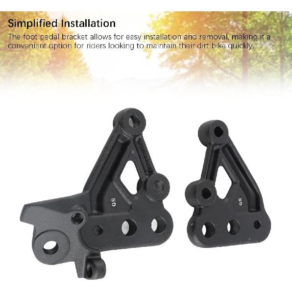 Footpeg Bracket, Durable CNC Aluminum Alloy Footpeg Mount Kit for Electric Dirt Bike Riders, Off Road Enthusiasts, Motorcycle Upgrade Scenarios