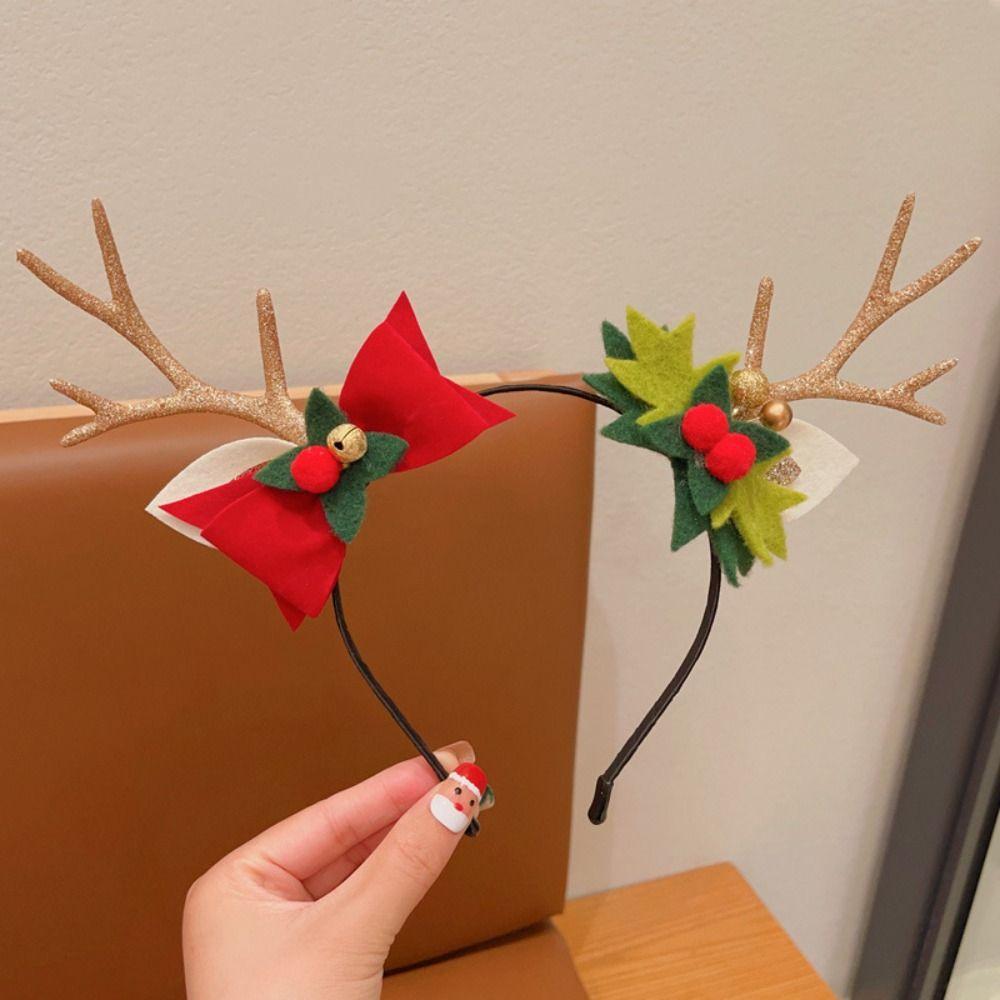 Elf Antlers Headband Santa Claus Christmas Elf Headband Christmas Headband  Party