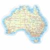 Australia Map Sticker