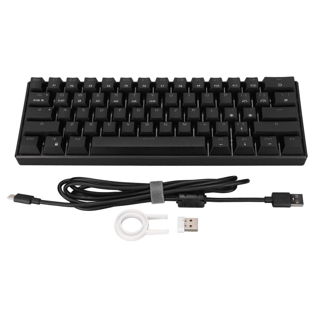 READSON Mechanische Gaming-Tastatur 61 Tasten Unterstützt Drahtlos Tragbar Ergonomisch RGB 3 Modi
