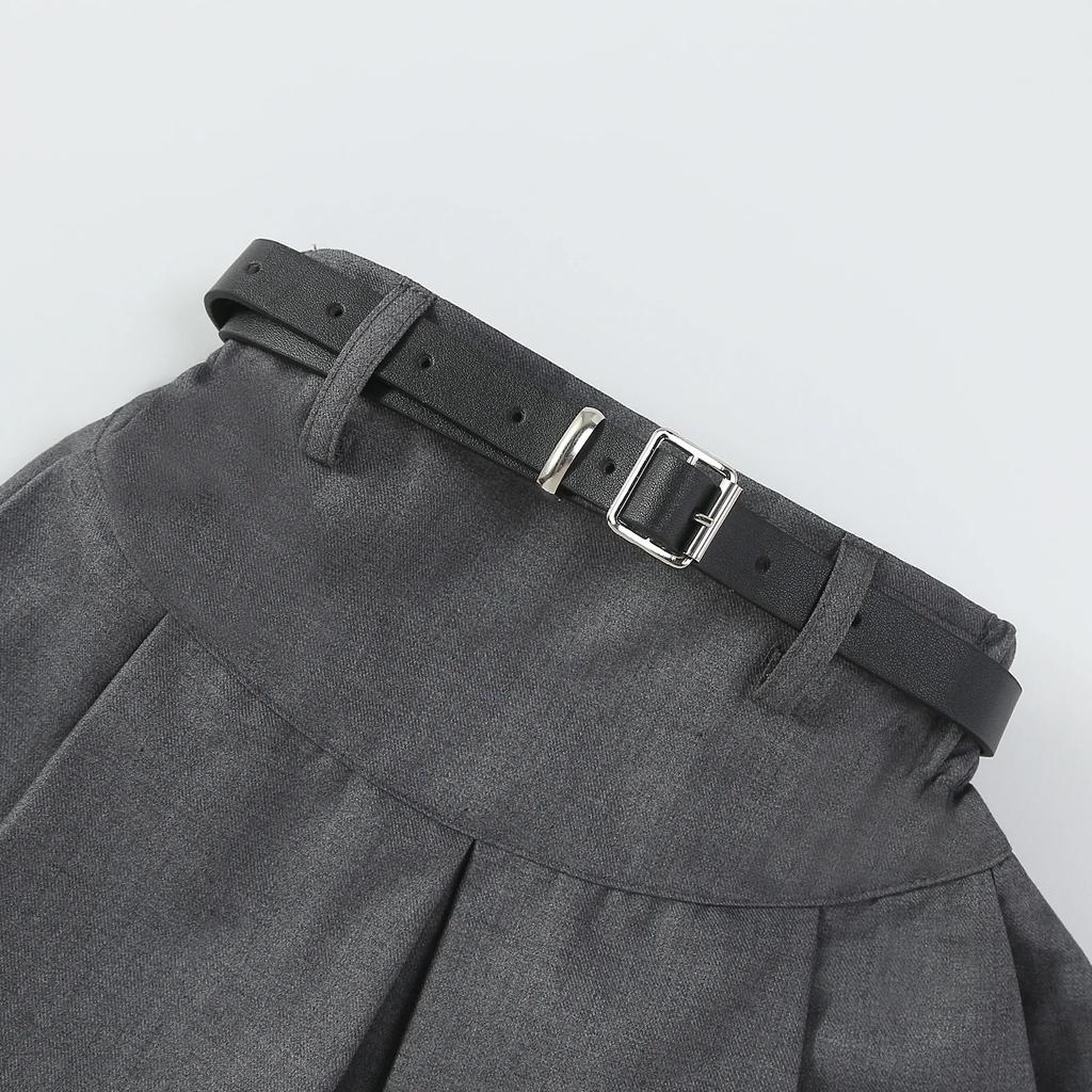 Gonna A Pieghe Per Bambine E Ragazze – Modello Scolastico, Minigonna Skater Con Pantaloncini Incorporati, Taglie 1-14 Anni