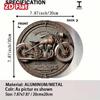 Retro Motorcycle Metal Tin Sign Vintage Garage Wall Decor