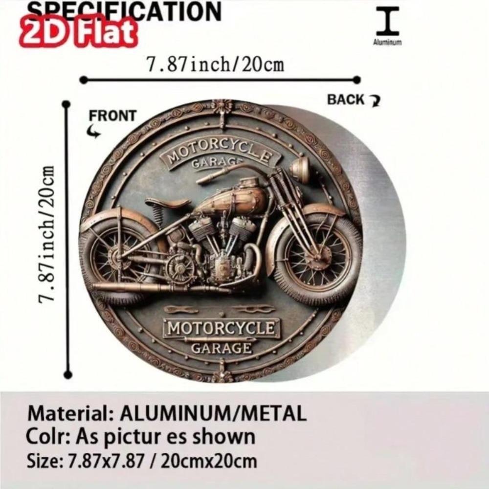 Retro Motorcycle Metal Tin Sign Vintage Garage Wall Decor