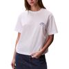 Calvin Klein Loose Fit Round Neck Drop Shoulder Letter Short Sleeve T-Shirt Women tops 47F801G-YAF