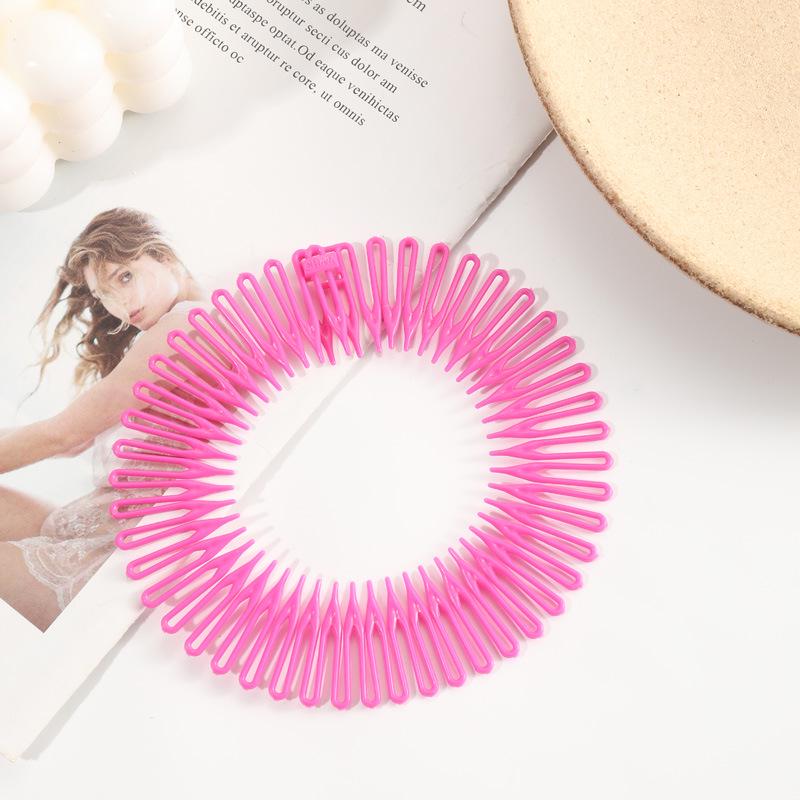 

Европейская и американская мода Цветная расческа для высоких причесок фуксия