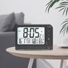 Large Screen Digital Alarm Clock with LCD Display Backlight Temperature Battery Operated for Students and Professional