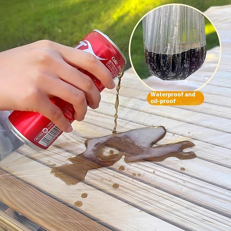 10Pcs/set Disposable Camping Tablecloth For Birthday Party Wedding Home Decor Covers Wipe Desk Cloth Easy Clean Supplies