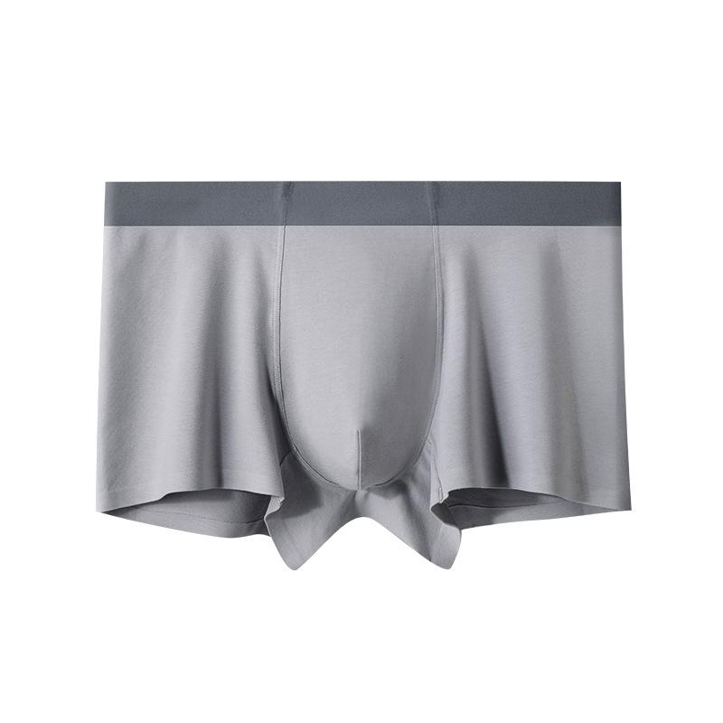 Plus Size Men's Spring and Summer Pure Cotton Breathable Antibacterial Crotch Sports Briefs