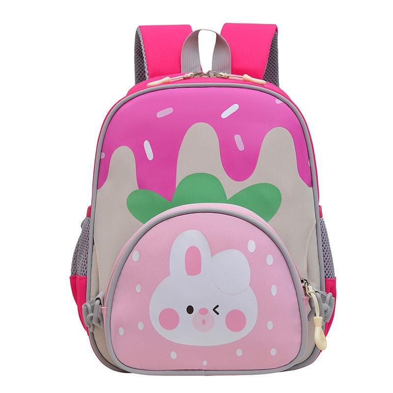 Fashionable Cute Cartoon Nylon Backpack For Kids Unisex Trendy Kindergarten Bag