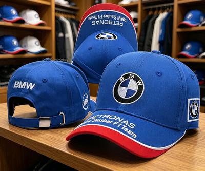 For BMW Motorsport Emblem Baseball Cap Outdoor Summer Sport Embroidery Hat Spring Autumn Outdoor Daily Sunscreen Hat Stickers