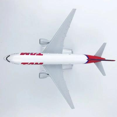 Display Model B777 16CM Brazil TAM Airways Metal Alloy Material Passenger Aircraft Model Airplane Decor For Aviation Enthusiasts
