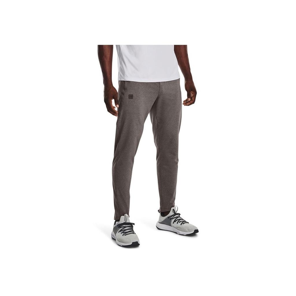 Under Armour Solid Color Drawstring Slim Fit Sports Pants Men Bottoms Brown 1373730-176