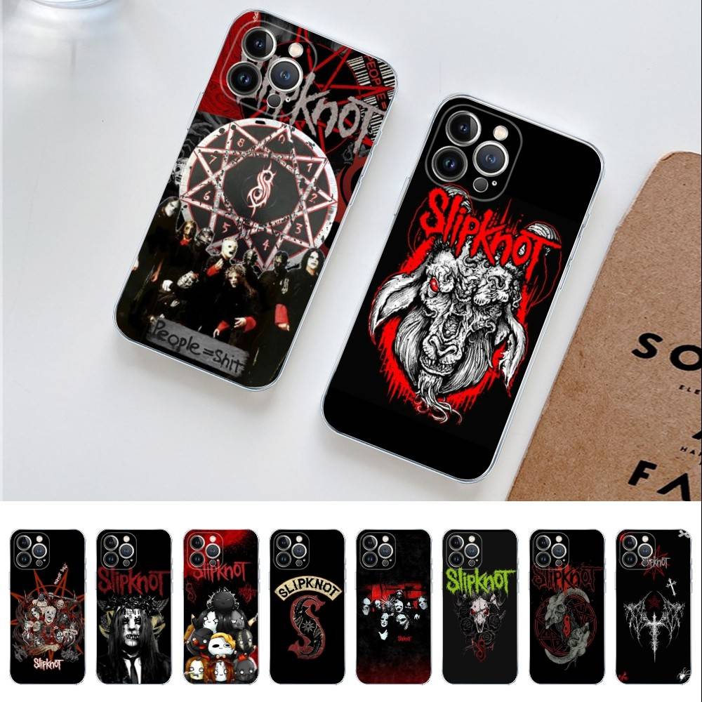 S-Slipknot Rock Transparante Telefoonhoesje Voor IPhone 17 Air 16 Pro Max 15 14 13 12 11Plus Schokbestendige Hoes