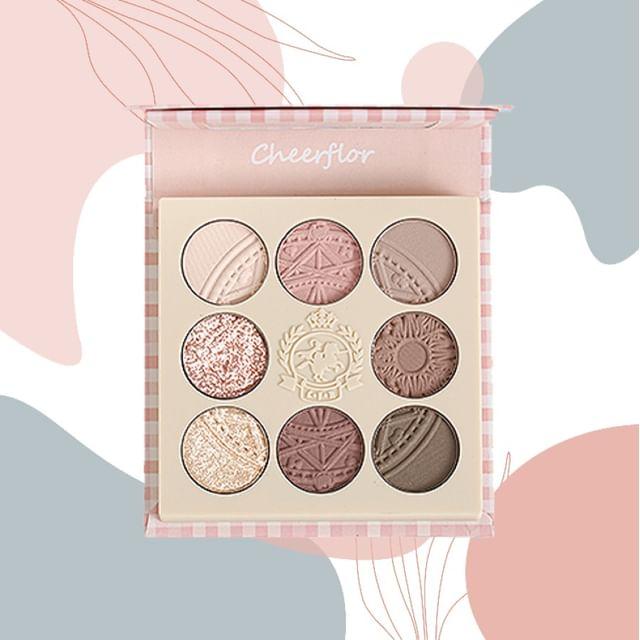 CHEERFLOR - Farley Garden Magic Circle Embossed Eyeshadow - CFR968 Morandi Pink