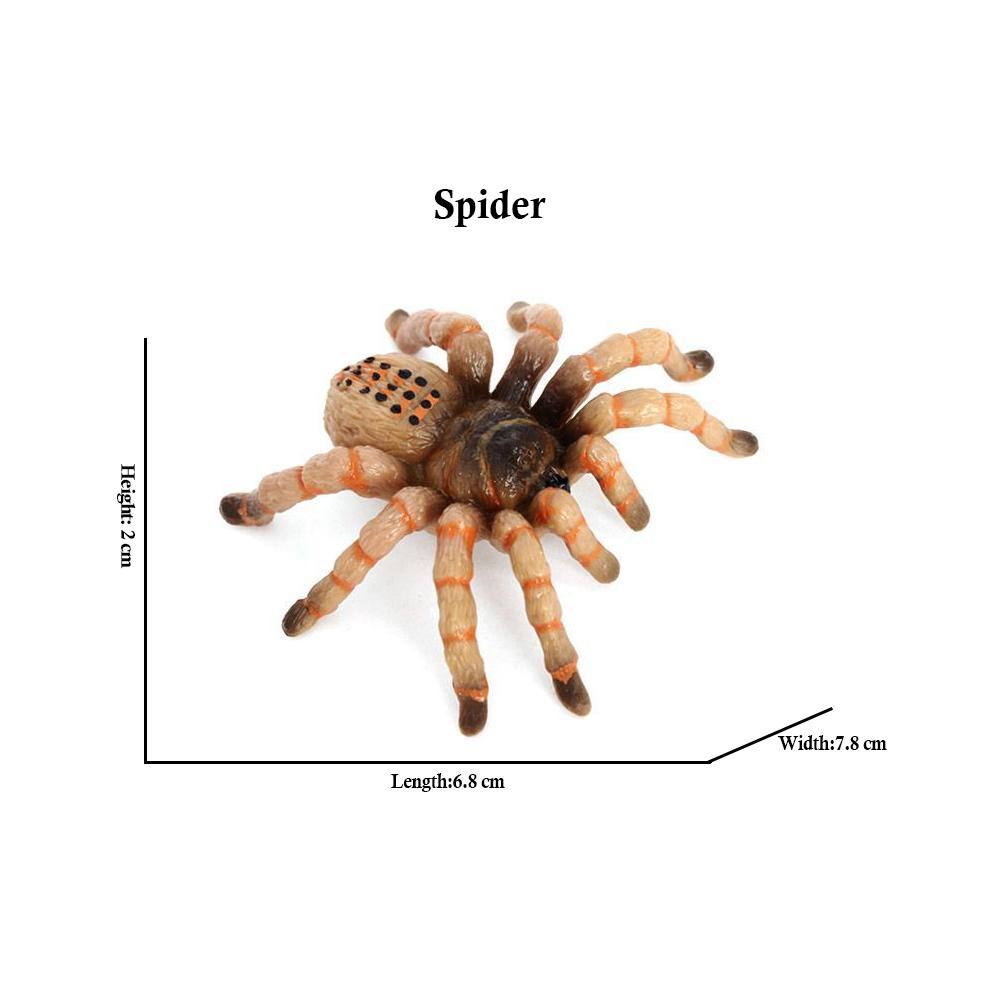 Insect Toy Miniature Insects Figures Animal Figurines Beetle Bee Spider Models Action Figure Plastic Animals Toys for Children