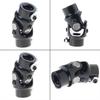 Professional 3/4-36 SplineX3/4" DD Steering U Joint Coupler MustangII Power Rack Black Simple Operation Compact Size