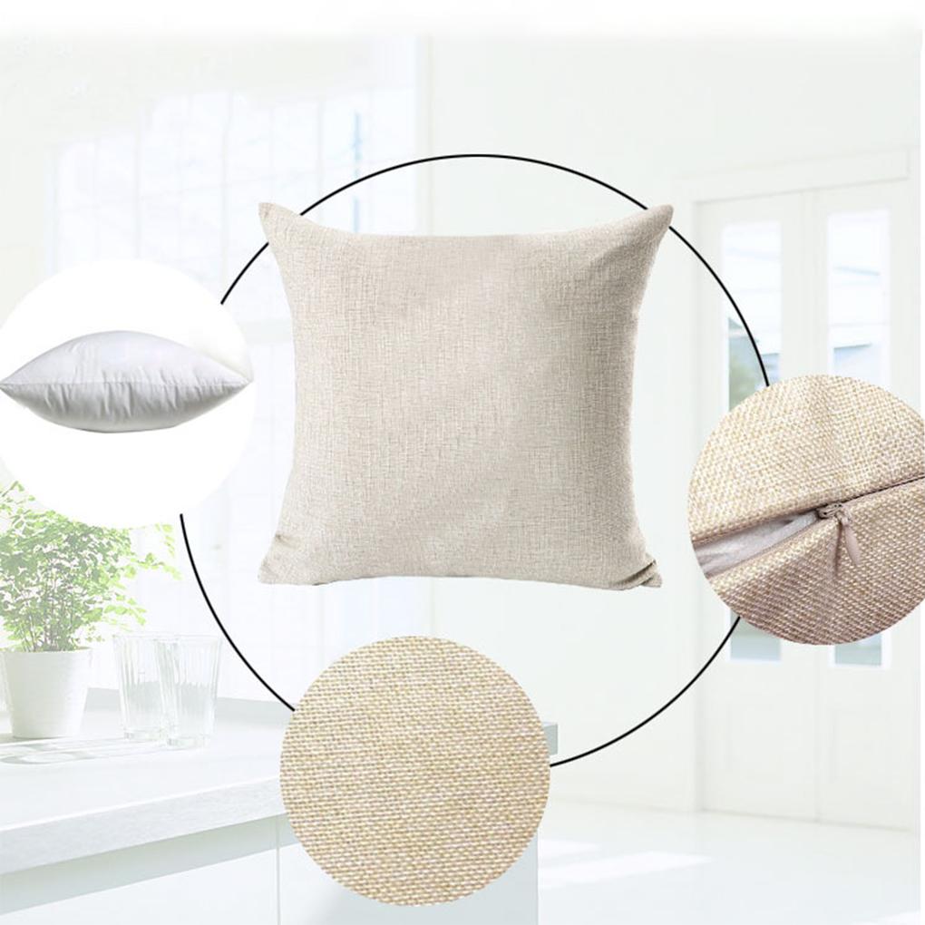 Cinema Pattern Letters Cushion Cover Easy To And Clean Premium Linen Home Decoration Cushion Cover