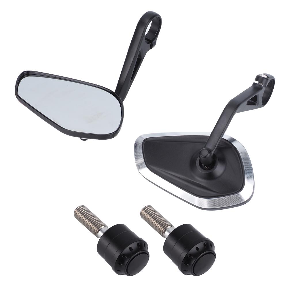 2PCS Motorcycle Bar End Mirror Handlebar Rear View Mirrors For BMW F800R F900R 1000R S1000R S1000RR S1000XR R1200R R1250R G310R