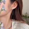 Trendy Geometric Bow Tassel Stud Earrings: Fashionable and Versatile Women's Jewelry