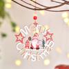 Hollowed Out Christmas Tree Pendant Rudolph Christmas Decoration Christmas Wooden Pendant  Festival