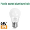 High-Brightness Energy-Saving LED Bulb for Indoor and Street Stall Lighting, E27/E14 Compatible, Plastic-Clad Aluminum