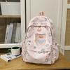 Korean Schoolbag Junior High School Girls Ins Fresh Stars High Value Backpack High School Students Large Capacity Lightweight Backpack