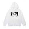Mens Hooded Sweatshirt With Cat Print Unisex Heavyweight Cotton Casual Pullover Fall