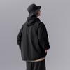 Giacca casual a maniche lunghe con cappuccio e zip Li Ning CF Suo tinta unita da uomo Nera AJDU249-2