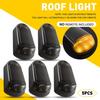 5x Yellow LED Cab Roof Solar Marker Running Lights For 1999-2016 Ford F250 F350