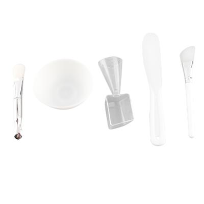DIY Facial Mask Tool Silicone Brush Soft Brush Mixing Bowl Spatula Measuring Cup Set