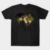 Men Black Print T-shirt X-Files Mulder Scully Otp Kiss Ship No-Cut Transfer Paper Print Cotton Tshirt