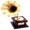 Muzikale antieke koperen decoratieve grammofoon collectible fonograaf Home & Office Display platenspeler Vintage cadeau
