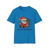 Unisex Softstyle T-Shirt Grumpy Santa Funny Holiday Hangover Cartoon Christmas