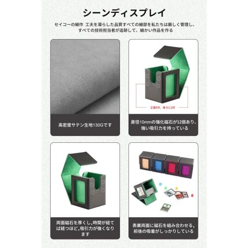 HG CHASING TRIBE Deck Case, Trading Card Case for Top Loaders, PU Leather, Holds Up To 240 Cards or 40 Top Loaders, with Display Window, Large Capacit