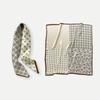 May Kaji American retro headband square scarf neck shirt with cashew flower paisley silk scarf suit accessories