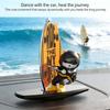 Entertaining Cute Surfing Bear Ornament Car Dashboard Decoration That Swings And Rotates For A Fun Driving Experience
