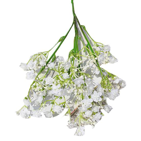 Simulation Flower Convenient Vivid No Watering Faux Silk Flower Maintenance Free Simulation Flower Artificial Gypsophila for Banquet