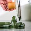 1Pc Household Pot Lid Holder with Drip Tray Kitchen Countertop Pot Lid Organizer No Drilling Required Stand Storage Accessory