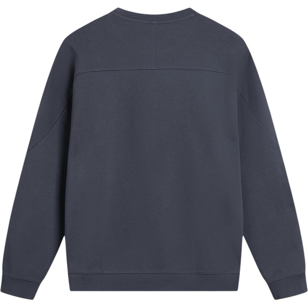 Li Ning Sports Lifestyle Series Round Neck Letter Fleece Long Sleeve Sweatshirt Unisex Sweatshirt AWDVF71-6