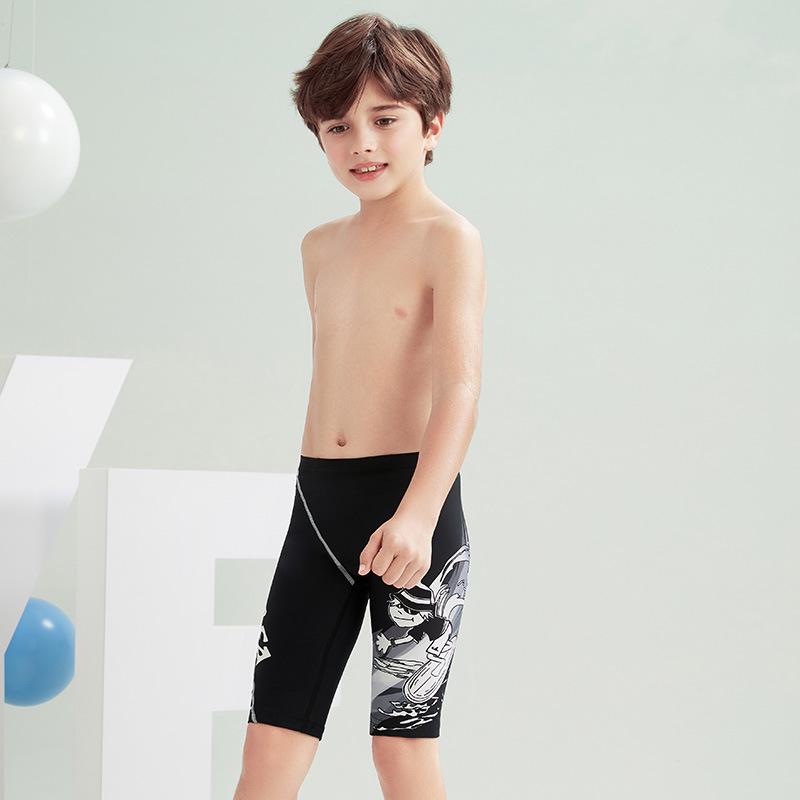 Yingfa Men's Quick-Dry Competition Boxer Swim Trunks, 2024 Style, Anti-Embarrassment Design for Professional Training.