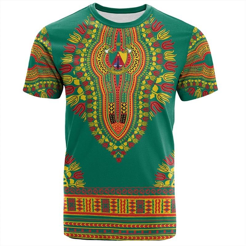 Africa Cameroon Flag Map Graphic T Shirt For Men Clothes National Emblem Short Sleeve T Shirts Kids Jersey Tee Tops