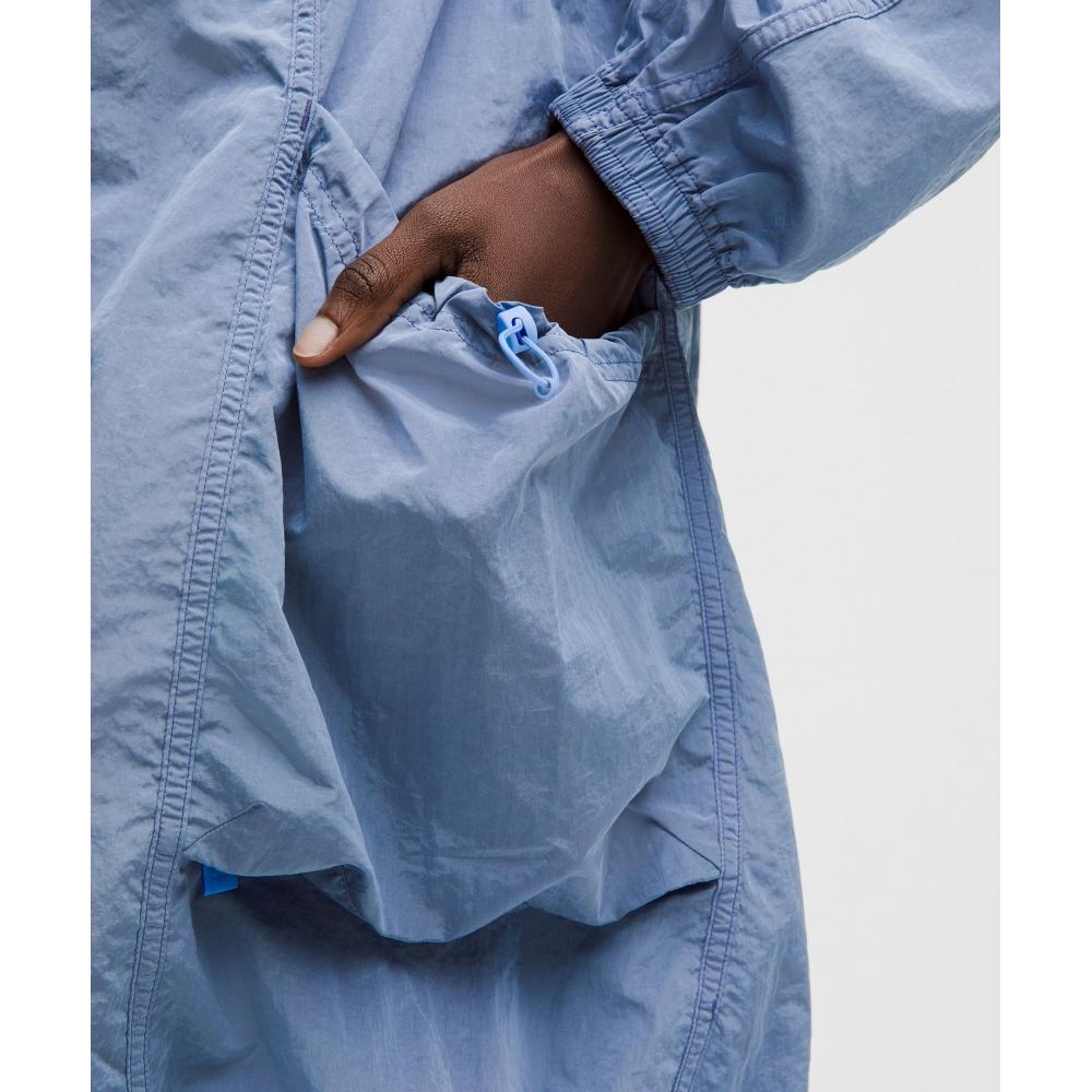 Lululemon Lightweight Woven Long Jacket Sinatra Blue